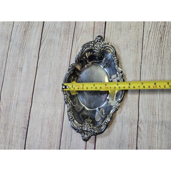 Community Silver plate by Oneida silversmiths Silver Artistry Dish Floral - Picture 5 of 6